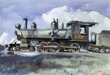  Hopper Lienzo - locomotora drg Edward Hopper